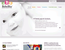 Tablet Screenshot of bebebiz.fr